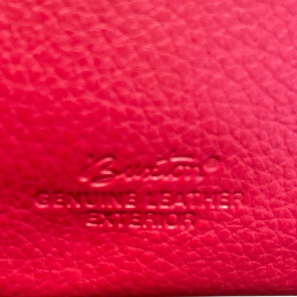 Buxton Red Clutch Wristlet with Silver Hardware - Picture 4 of 8